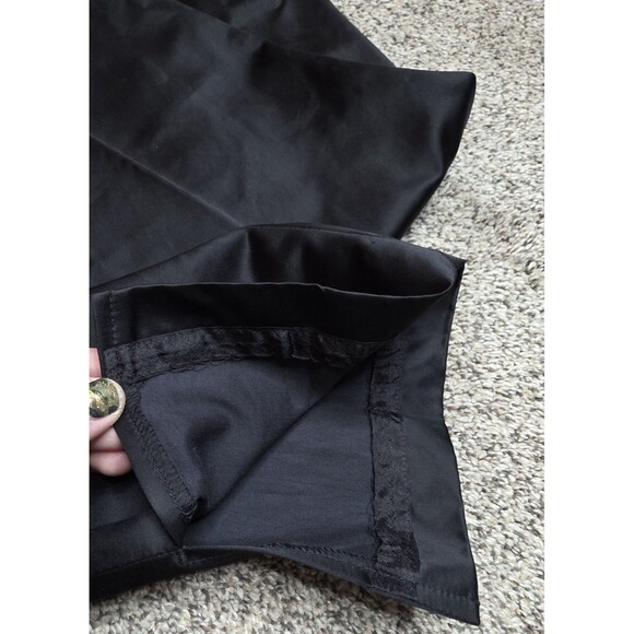 NWT Victor Alfaro Black Pants Size 10P Satin Feel Dressy Party Travel Classic - Picture 3 of 8